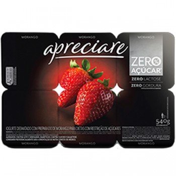 Iogurte Apreciare Zero Gordura E Açúcar 540G - Central Supermercados